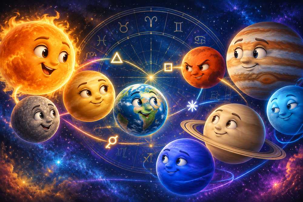 Astrologiske aspekter under beskydning: Kan du l&aelig;se samtalen mellem planeter?