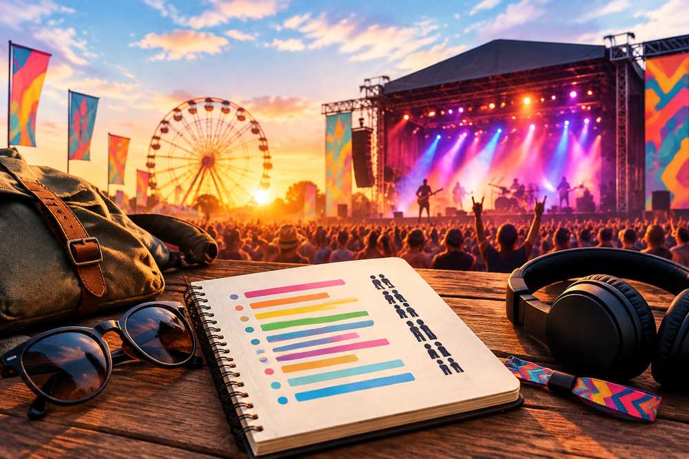 Music Festival Survival of Knowledge: Can You Read the Lineup?